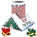 Eaasty Christmas Bean Bag Toss Drop Game Cardboard Chimney Cornhole Set Christmas Party Games with 6 Toss Bags for Outdoor Lawn Adults Family - Image 3