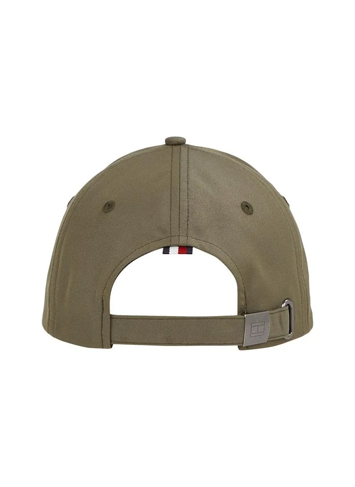 تومي هيلفيغر Corp Logo Detailed Curved Peak Cap