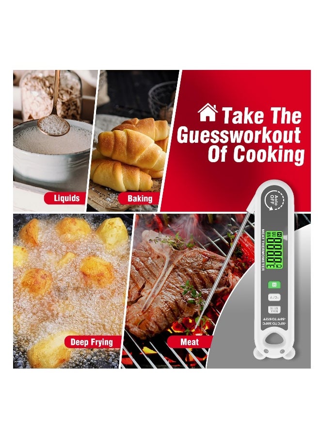Generic Ultra Fast Waterproof Digital Meat Thermometer with Backlight and Calibration for Kitchen and BBQ, Cute Bear Design  - Image 3