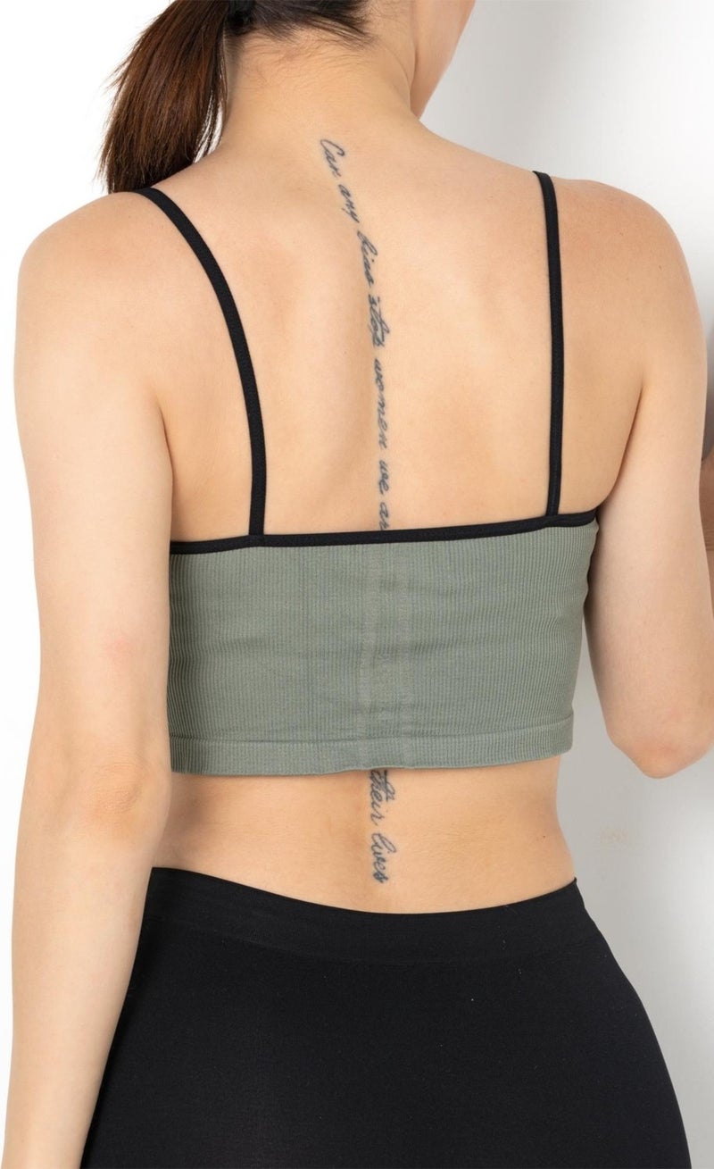Seamless Lace Detailed Ripped Bustier