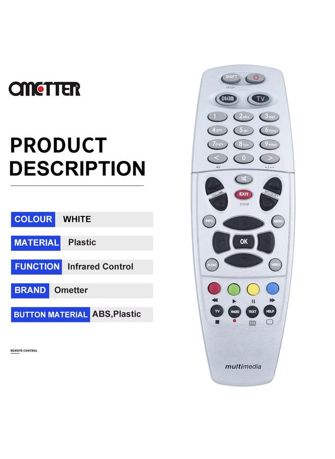 OMETTER - For DREAMBOX Remote Control with Learn Function DM800 DM800HD DM800SE DM500HD DM8000 HD SUNRAY SR4 V1 V2 - Image 1