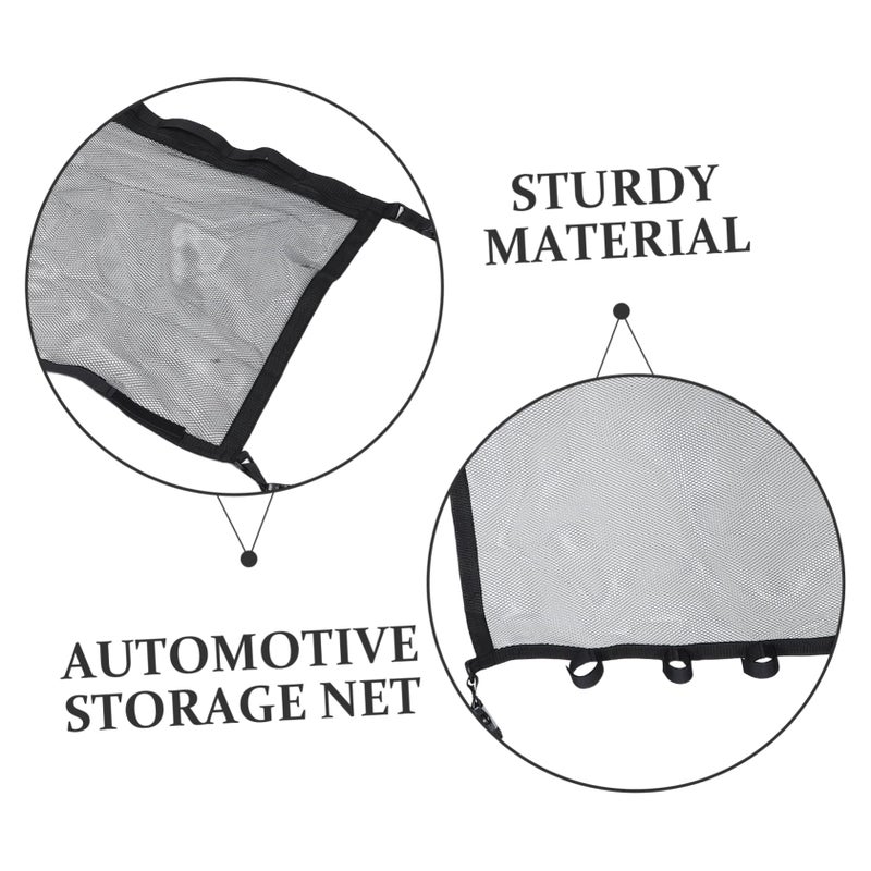 KICHOUSE Universal Car Roof Storage Net Organizer For Fishing Rod Bag Easy Install Mesh - Image 4