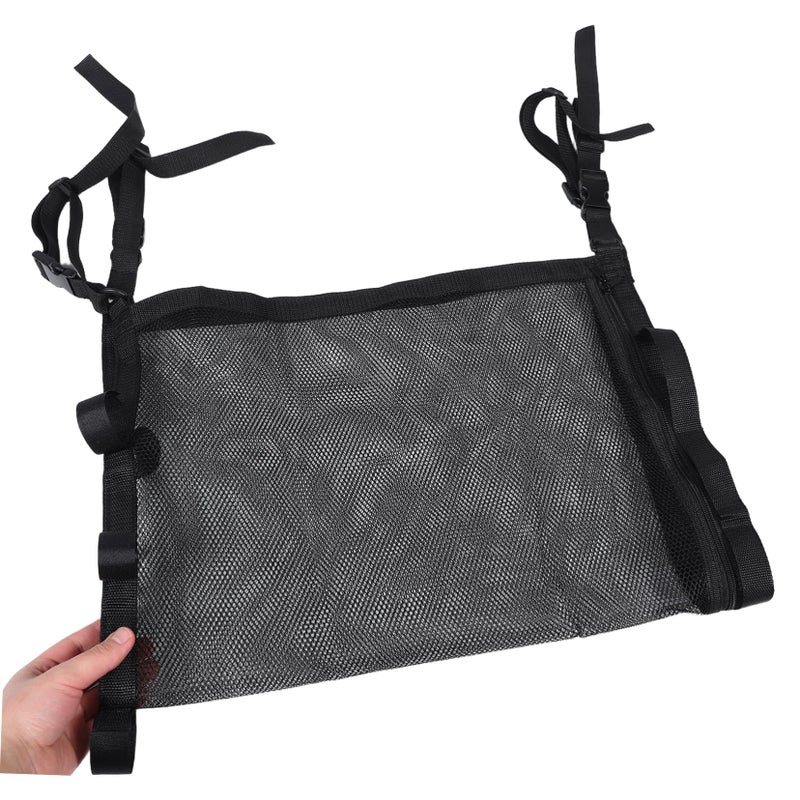 KICHOUSE Universal Car Roof Storage Net Organizer For Fishing Rod Bag Easy Install Mesh - Image 5
