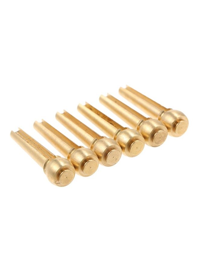 Loquat 6-Piece Acoustic Guitar Bridge Pins - Image 1