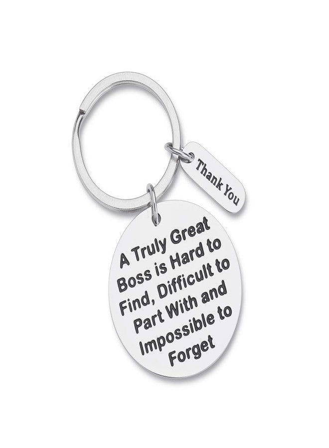 Vanlovemac Boss Appreciation Gift Birthday Keychain for Supervisor Leader Thank You Gifts Mentor Retirement Leaving Gift from Coworker Colleague Farewell a Truly Great Boss Christmas Key Ring - Image 1