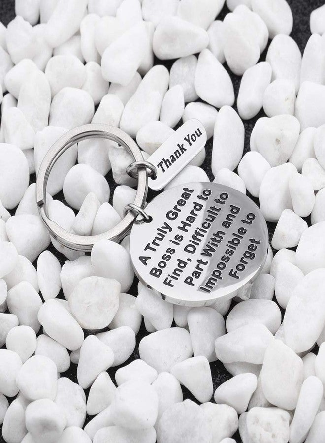 Vanlovemac Boss Appreciation Gift Birthday Keychain for Supervisor Leader Thank You Gifts Mentor Retirement Leaving Gift from Coworker Colleague Farewell a Truly Great Boss Christmas Key Ring - Image 5