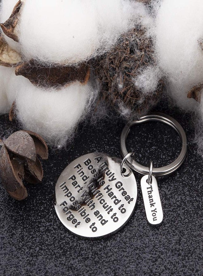 Vanlovemac Boss Appreciation Gift Birthday Keychain for Supervisor Leader Thank You Gifts Mentor Retirement Leaving Gift from Coworker Colleague Farewell a Truly Great Boss Christmas Key Ring - Image 3