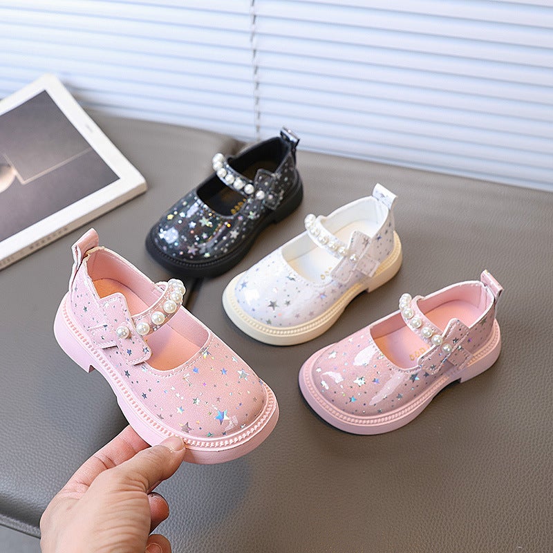 2025 Girls Leather Shoes Soft-Soled Princess Shoes Children'S Fashion Performance Shoes Baby Shoes Children'S Shoes - Image 2