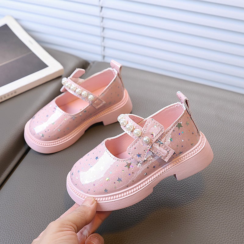 2025 Girls Leather Shoes Soft-Soled Princess Shoes Children'S Fashion Performance Shoes Baby Shoes Children'S Shoes - Image 3