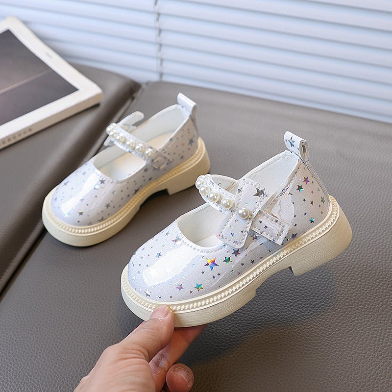2025 Girls Leather Shoes Soft-Soled Princess Shoes Children'S Fashion Performance Shoes Baby Shoes Children'S Shoes - Image 4
