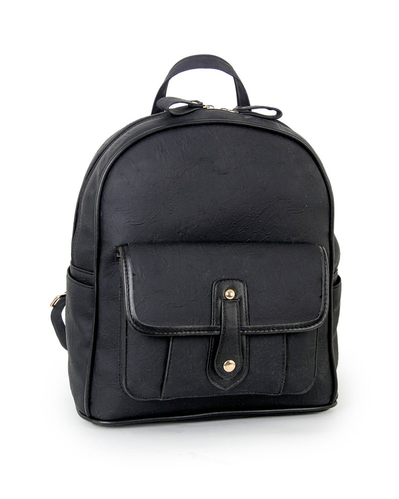 حقيبة ظهر نسائية جلد صناعي أنيقة – شنطة ظهر للبنات متعددة الجيوب للاستخدام اليومي - Image 1