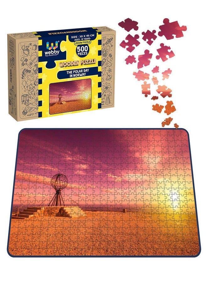 Webby Kids The Polar Day in Norway Wooden Jigsaw Puzzle, 500 Pieces - Image 2