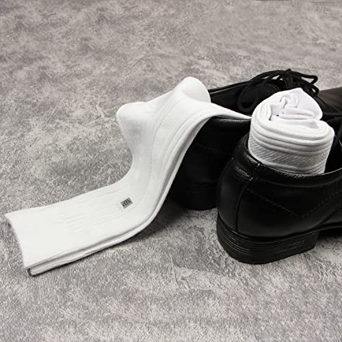 Bonjour Men's Cosmic Ribbed Formal Full Length Business/Office Premium Cotton Socks Giftbox- Cream - Image 4
