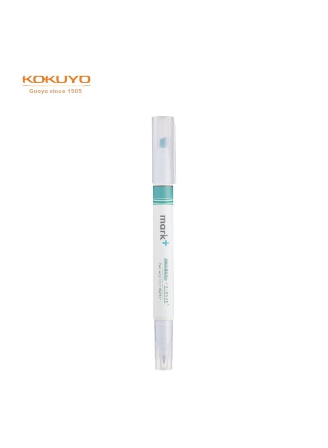 Kokuyo Imported Mark+ Colorful Highlighter Pen, Student Highlighting Marker, Dual-tip Green, 1 Pack Pm-mt200g - Image 4
