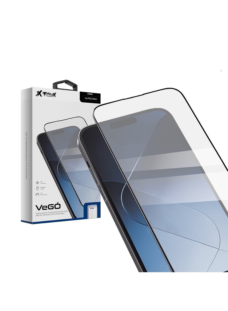 فيجو ستيكر شاشة زجاجي فائق الشفافية لهاتف ايفون 16 برو ماكس 6.9 انش – حماية لا تُضاهى وأناقة بلا حدود - Image 2