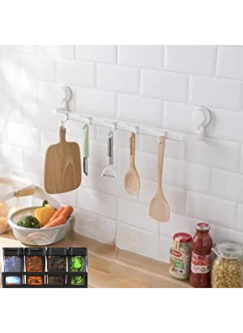 ASTIKAYA ASTIKAYA 8 Pcs Sets Airtight Masala Box For Kitchen Masala Container For Kitchen Spice Jars Multi Storage Container For Kitchen Easy Flow Spice Storage Container With Tray Spice Jars Plastic  - Image 4