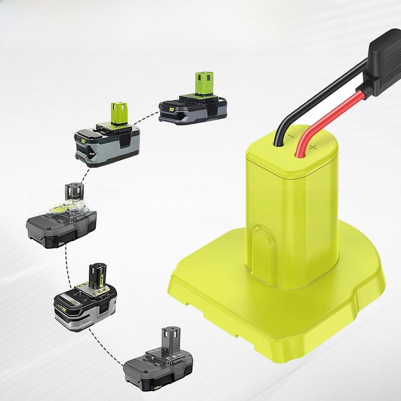Suitable for RYOBI (RYOBI)18V power tools nickel-electric lithium battery DIY output adapter with cable(Liyoubi-Two Lines) - Image 4