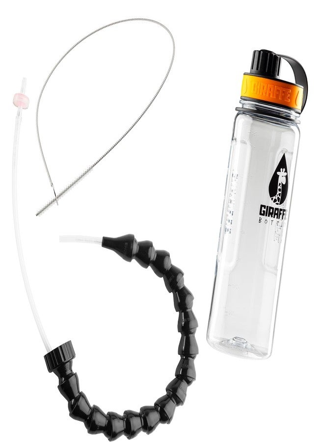 Giraffe Bottle Tower Hands Free Drinking System, Clear Tritan Bottle (length 15 in / 38 cm) - Image 3