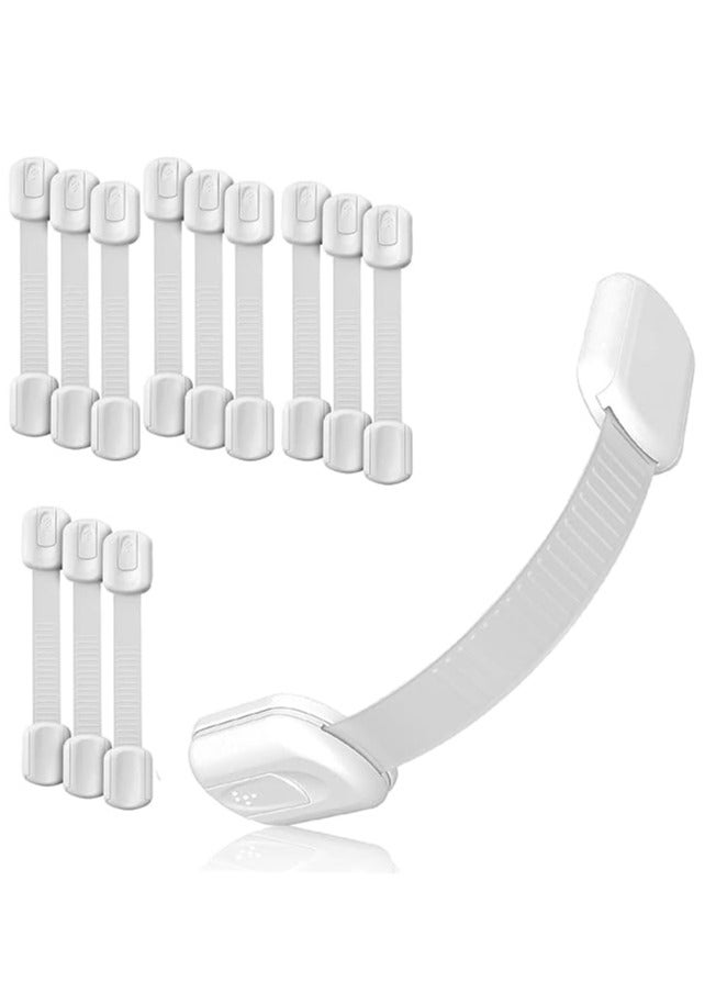 3M ذاتية اللصق قفل حزام الأمان للأطفال مناسبة لأنّ خزانة ، غسالة صحون ، ثلاجة ، فرن ، مزلاج مزلاج مزلاج المرحاض خالية من البقع ( 12 ) - Image 1