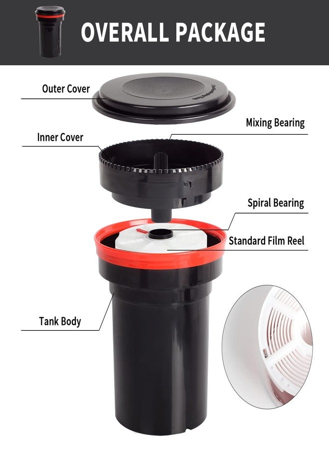 eTone Professional 120 135 Developing Tank with 2 Spiral Reels for 120 135 Roll Film B&W Film Processing Equipment Darkroom Accessories (Tank) - Image 5