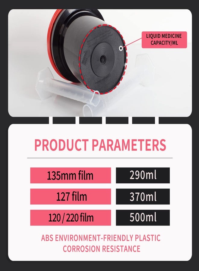 eTone Professional 120 135 Developing Tank with 2 Spiral Reels for 120 135 Roll Film B&W Film Processing Equipment Darkroom Accessories (Tank) - Image 3