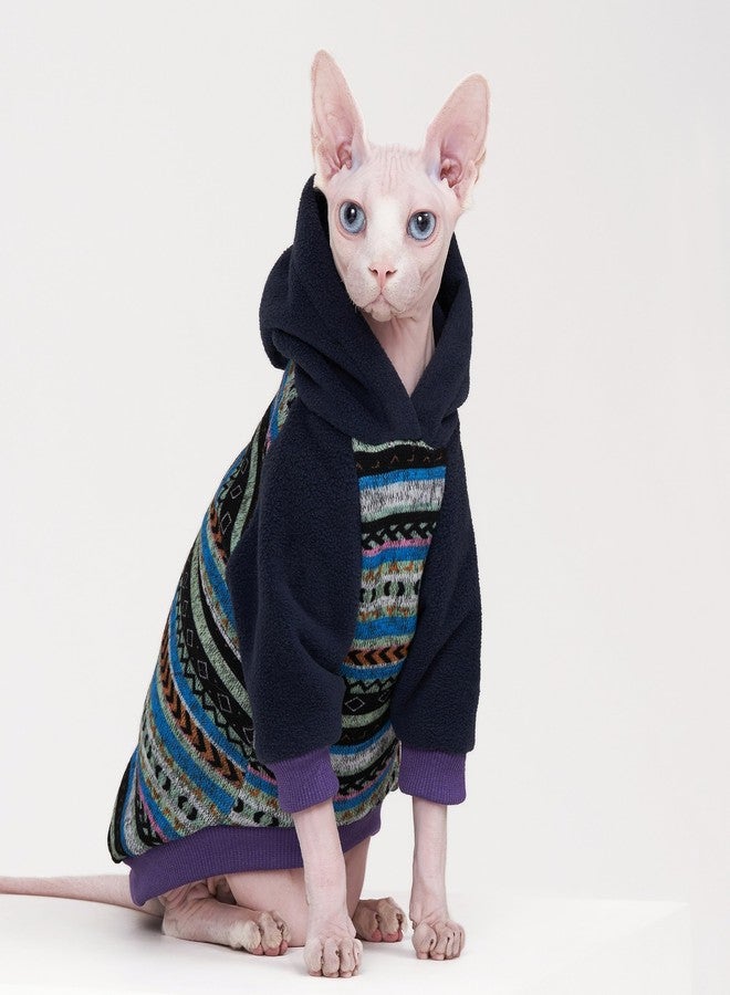 SNIXFever Sphynx Cat Hoodie SweaterWarm Fleece Sweater for cat, Knit Fleece Dog Clothes for Kitten Small Medium Dogs (Medium) - Image 5
