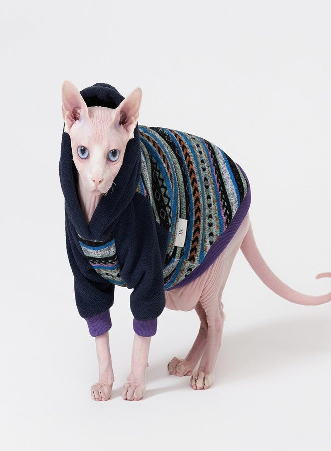 SNIXFever Sphynx Cat Hoodie SweaterWarm Fleece Sweater for cat, Knit Fleece Dog Clothes for Kitten Small Medium Dogs (Medium) - Image 3