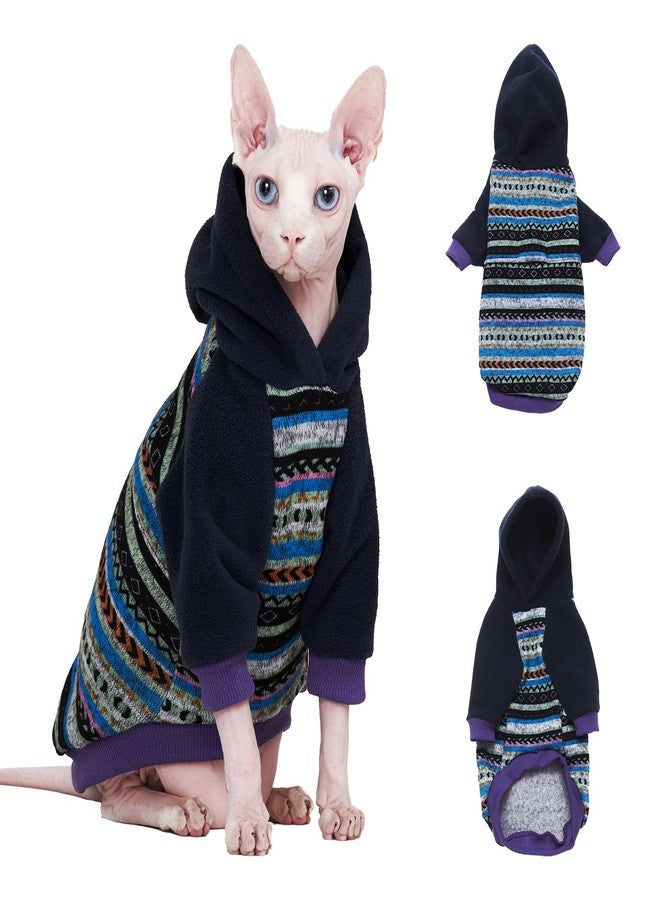 SNIXFever Sphynx Cat Hoodie SweaterWarm Fleece Sweater for cat, Knit Fleece Dog Clothes for Kitten Small Medium Dogs (Medium) - Image 1