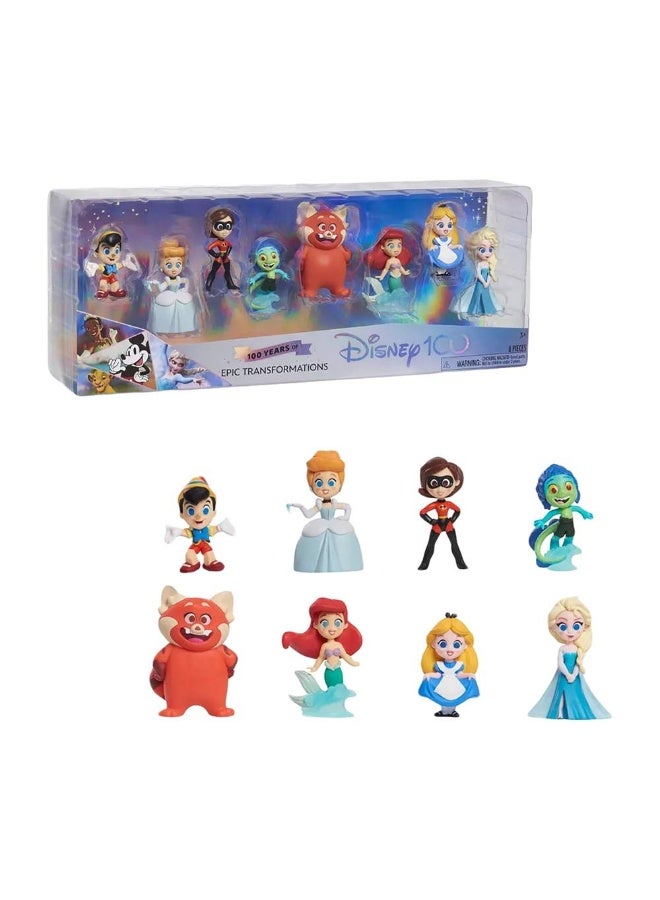 Disney مجموعة شخصيات احتفال 100 عام من التحولات الملحمية (7 سم، 8 قطع) - Image 2