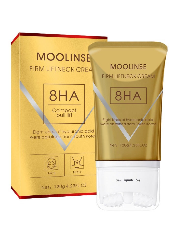 AH-8 Firming Neck Cream for Crepey Skin Body Care Comfort, Roller Neck Cream, For Neck  Jawline Lifting with 8 Types of Hyaluronic Acids, Boosting Firmness, Elasticity, Deep Hydration, 4.23 oz  - Image 1