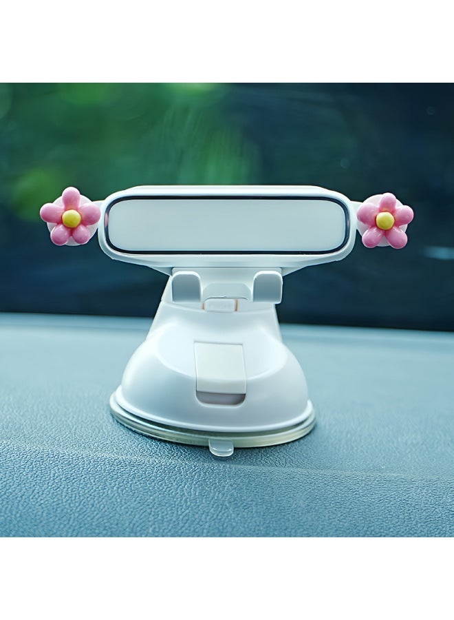 Longqi's New Cute Cartoon Car Mobile Phone Holder Suction Cup Universal Anti-Shake Car Navigation Holder Can Be Shipped on Behalf of Others - Image 1