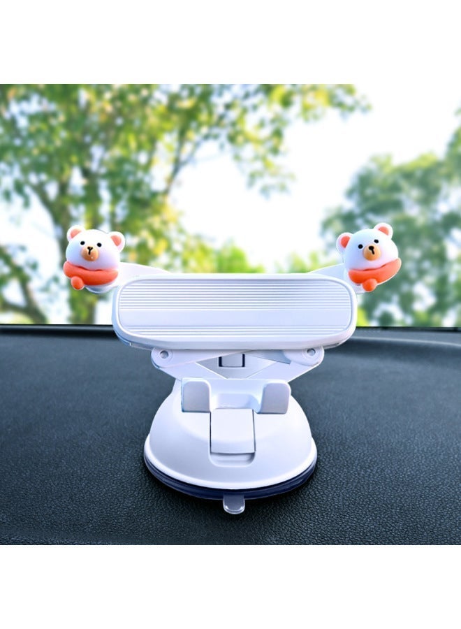 Longqi's New Cute Cartoon Car Mobile Phone Holder Suction Cup Universal Anti-Shake Car Navigation Holder Can Be Shipped on Behalf of Others - Image 3