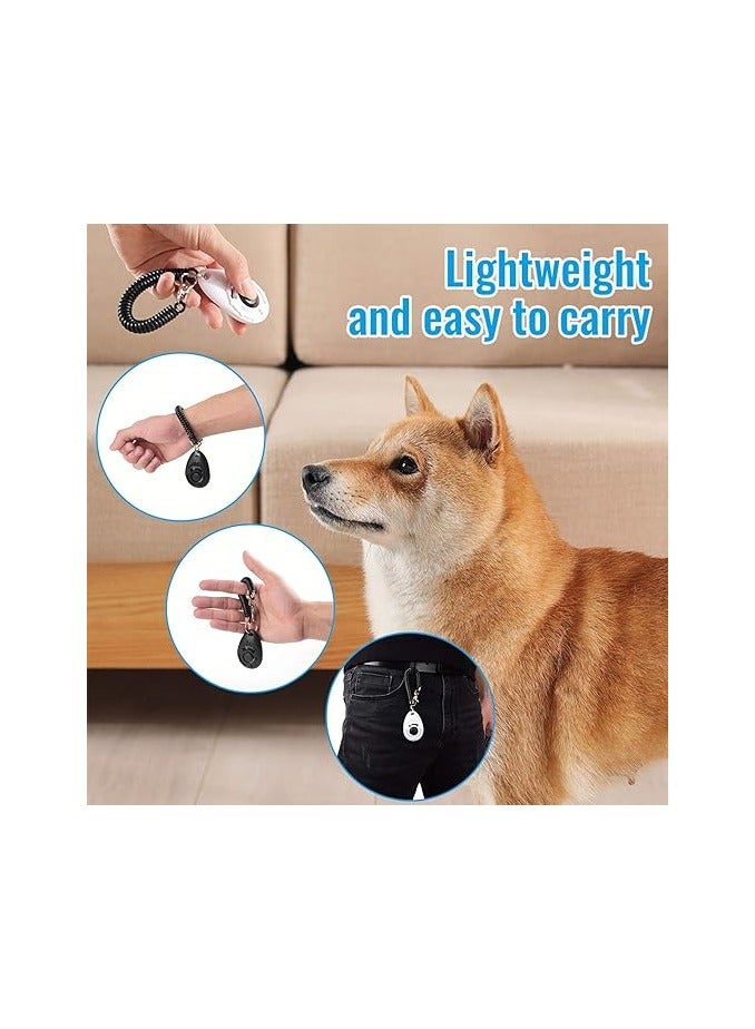عام مقرص كليكر للكلاب، [2 قطعة، متعدد الألوان]، كليكر تدريب مع سوار للمعصم للكلاب، القطط، الخيول. - Image 4