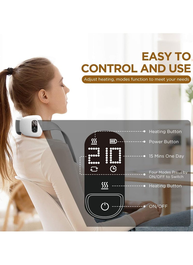 Excefore - Shiatsu Neck and Back Massager with Soothing Heat,  Rechargeable Electric Deep Tissue 3D Kneading Massage Pillow for Shoulder, Leg, Body Muscle Pain Relief, Home, Office, and Car Use - Image 1