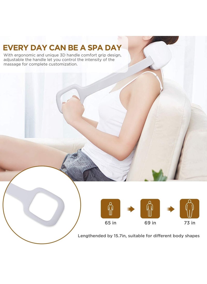 Excefore - Shiatsu Neck and Back Massager with Soothing Heat,  Rechargeable Electric Deep Tissue 3D Kneading Massage Pillow for Shoulder, Leg, Body Muscle Pain Relief, Home, Office, and Car Use - Image 1