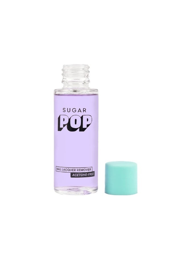 سكر بوب مزيل طلاء الأظافر SUGAR POP | خالٍ من الأسيتون | مُعزز بفيتامين E وزيت اللوز وزيت الجوجوبا | يحمي الأظافر | رائحة مهدئة - 30 مل - Image 1