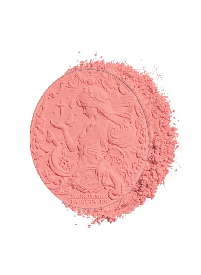 Flower Knows - Midsummer Fairytales Velvet Embossed Blush  Long-Lasting Lightweight & Buildable Powder Blush-01 Blooming Days - Image 1