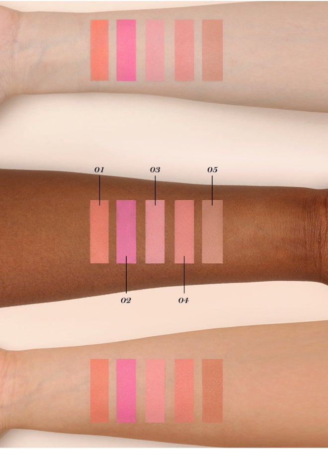 Flower Knows - Midsummer Fairytales Velvet Embossed Blush  Long-Lasting Lightweight & Buildable Powder Blush-01 Blooming Days - Image 1
