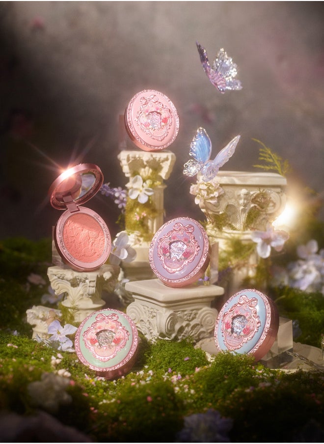 Flower Knows - Midsummer Fairytales Velvet Embossed Blush  Long-Lasting Lightweight & Buildable Powder Blush-01 Blooming Days - Image 1