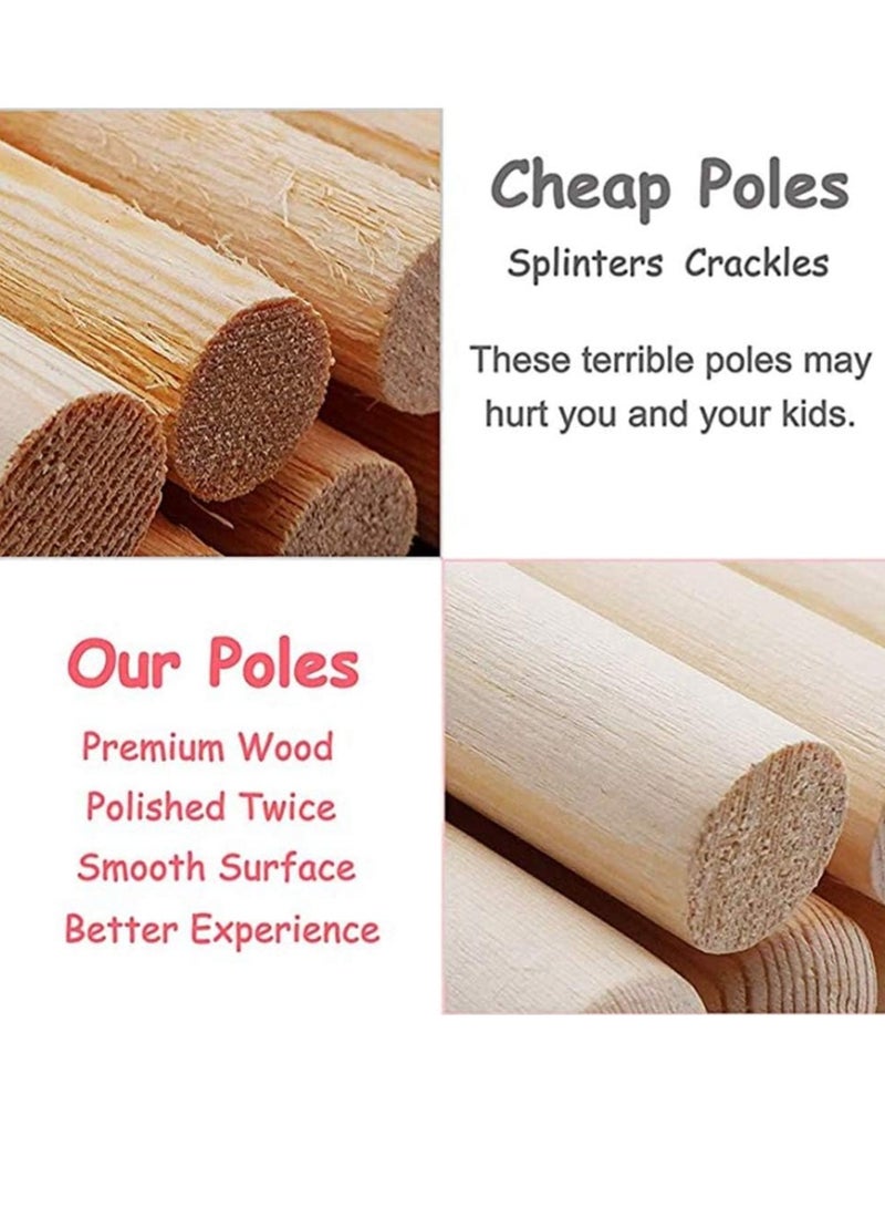 RATSAW 1.6 M Kids Play Tent Foldable Canvas Teepee for Children Portable Playhouse Perfect Gift for Boys and Girls​ - Image 4