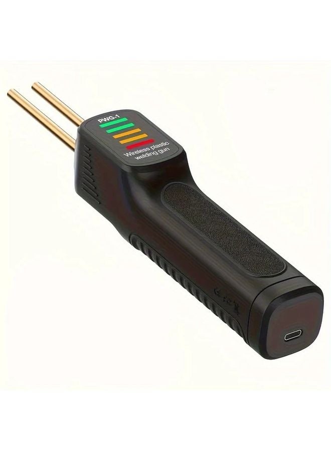 Black Handheld Cordless Plastic Welding Tool USB Rechargeable With Copper Heating Element And 200 Staples - Image 1