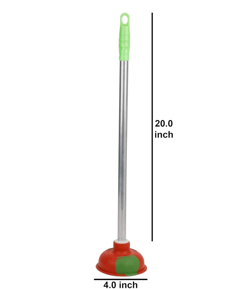 Vararo Heavy Duty 4 inch Toilet Plunger with Iron Handle | Clogged, Unclog Sink Flange for Bathrooms, Kitchens, Sinks, Baths or Drain Cleaner Effortless Solid - Image 5