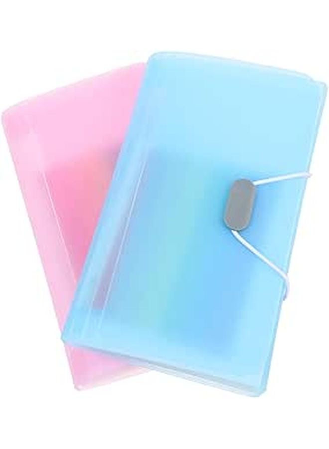 2 حافظة وثائق ذات جيبين مع جيوب منظمة حامل ملفات مكتبي - Image 1