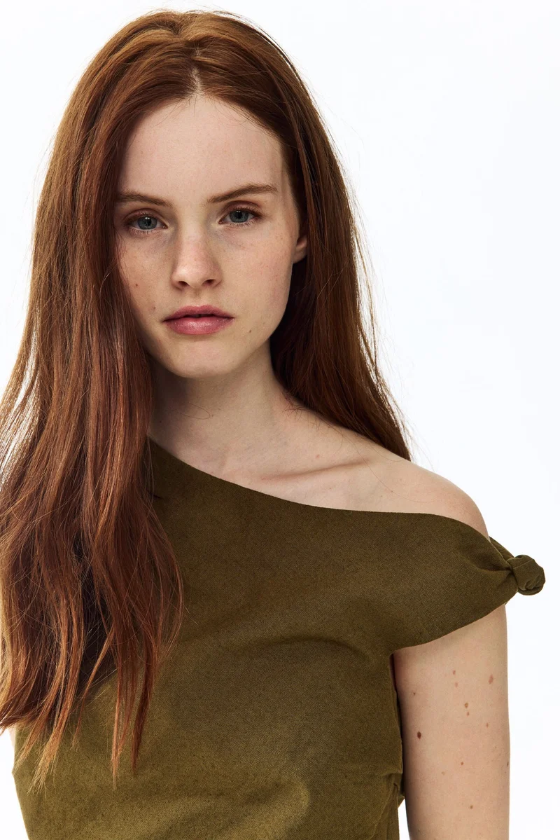 H&M Knot-detail one-shoulder top
