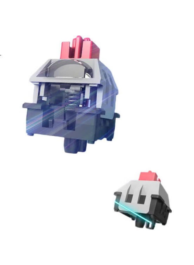 Thunderobot T96 Muxiansan Purple Mechanical Keyboard Wired Gaming Keyboard Optical Switch Mechanical Brown Rgb Backlit Keyboard Home Independent Metal Knob Valorant Optical Switch - Image 2