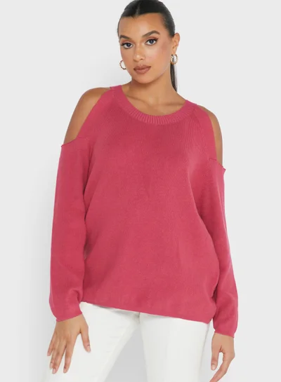 Ginger Sweater With Cold Shoulder