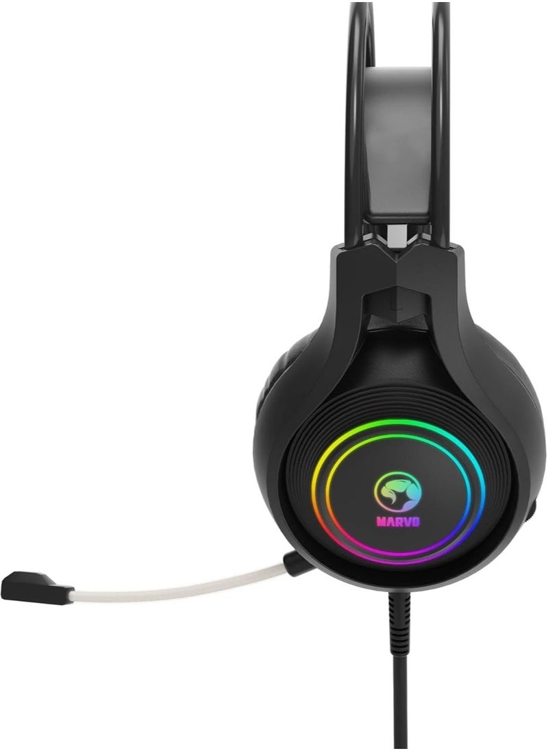 MARVO Marvo HG8921 Gaming Headphones - Black  - Image 2