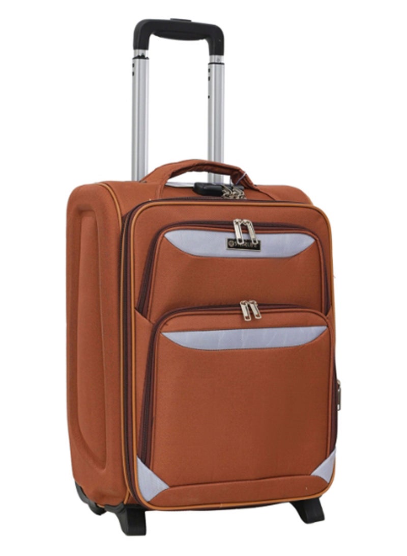 ستار لايف حقيبة سفر بمقصورة من القماش بعجلتين ذات جانب ناعم مع قفل رقم 20 بوصة