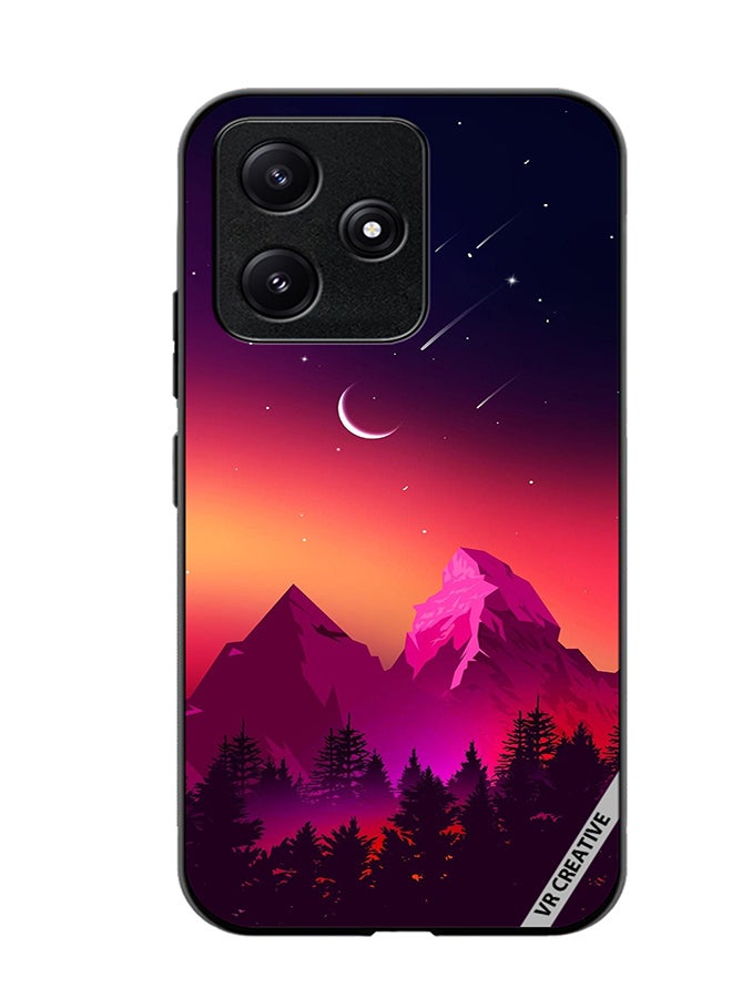 VR CREATIVE Protective Case Cover For Xiaomi Poco M6 Pro 5G Moon Night Design Multicolour - Image 1
