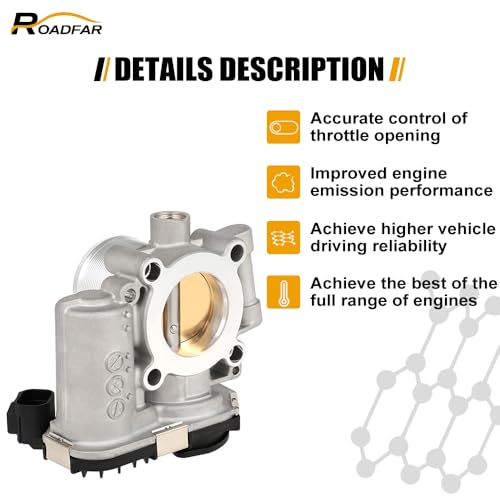ROADFAR جسم الخانق الكهربائي - 55565489 ROADFAR مناسب لعام 2013-2021 لبيوك إنكور | 2011-2015 لشيفروليه كروز | 2016 لشيفروليه كروز ليمتد | 2012-2020 لشيفروليه سونيك - Image 3